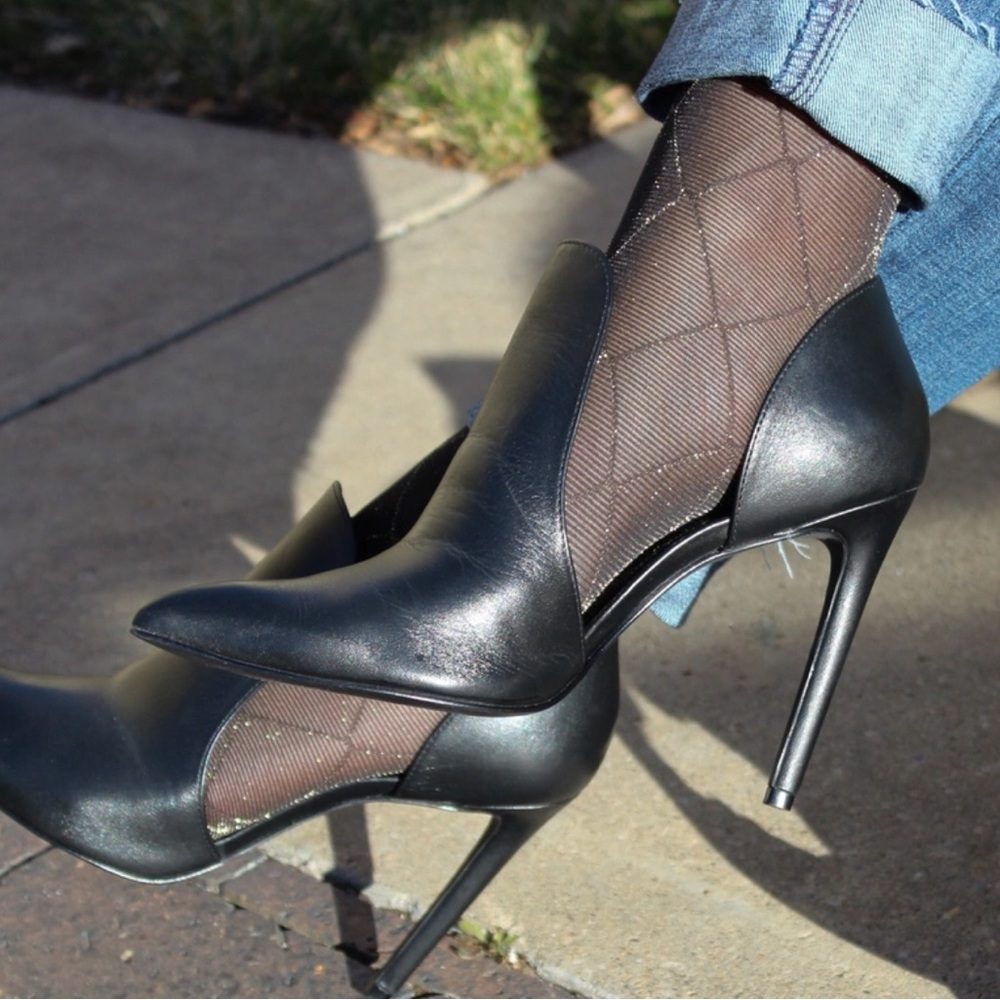 Steve Madden Dolly black leather pumps